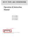 Operation And Instruction Manual - (page 1)
