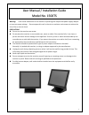 User Manual And Installation Manual - (page 1)