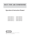 Operation & Instruction Manual - (page 1)