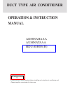 Operation And Instruction Manual - (page 1)