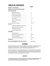 Engineering, Installation And Service Manual - (page 2)
