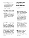 Instructions For The Use And Care - (page 9)
