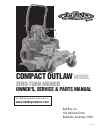 Owner's, Service & Parts Manual - (page 1)