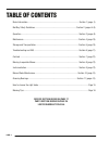 Owner's, Service & Parts Manual - (page 2)