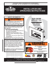 Installation and operating instructions manual - (page 1)