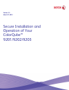 Secure Installation And Operation - (page 1)