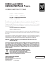 User Instructions - (page 1)