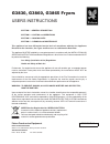 User Instructions - (page 1)