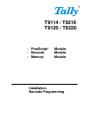 Installation And Programming Manual - (page 1)