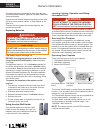 Installation & Owner's Manual - (page 8)
