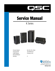 QSC K10 Service Manual
