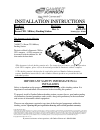 Installation Instructions Manual - (page 1)