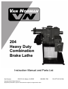 Instruction Manual And Parts List - (page 1)