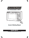 Service/workshop Manual - (page 1)