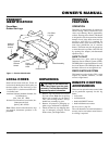 Owner's Operation And Installation Manual - (page 3)
