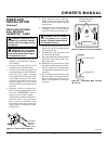 Owner's Operation And Installation Manual - (page 15)