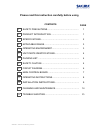 Operation / Installation / Service Manual - (page 2)
