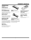 Owner's Operation And Installation Manual - (page 33)