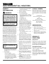 Owner's Operation And Installation Manual - (page 2)