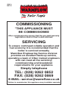 Installation & Servicing Instructions Manual - (page 2)