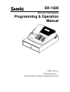 Programming & Operation Manual - (page 1)