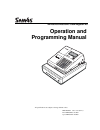 Operation And Programming Manual - (page 1)