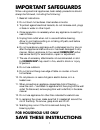 Use & Care Instructions Manual - (page 2)