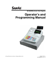 Operator's And Programming Manual - (page 1)