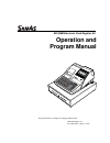 Operation And Program Manual - (page 1)