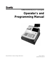 Operator's And Programming Manual - (page 1)