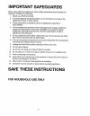 Use And Care Instruction - (page 2)