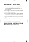 Use And Care Instructions Manual - (page 3)