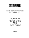 Technical reference and user's manual - (page 2)