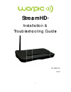 Installation & Troubleshooting Manual - (page 1)