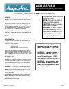 Installation, Operation And Maintenance Manual - (page 1)