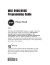 Programming Manual - (page 1)
