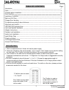 Instruction And Programming Manual - (page 3)