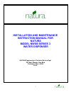 Installation And Maintenance Instruction Manual - (page 1)