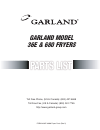 Parts List - (page 1)