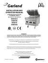 Installation And Operation Manual - (page 1)