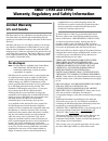 Regulatory And Safety Information Manual - (page 1)