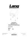 Installation, Operation & Maintenence Manual - (page 1)