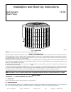 Installation And Start-up Instructions Manual - (page 1)