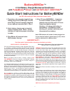 Quick start instructions - (page 1)