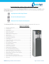 Operating, Installation And Service Manual - (page 2)