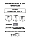 Owner Operational Manual - (page 1)