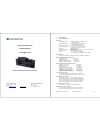 Installation Manual And Operating Manual - (page 1)