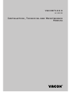 Installation, Technical And Maintenance  Manual - (page 1)