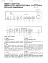 Instruction And Installation Manual - (page 1)