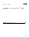Installation, Service And User Manual - (page 1)